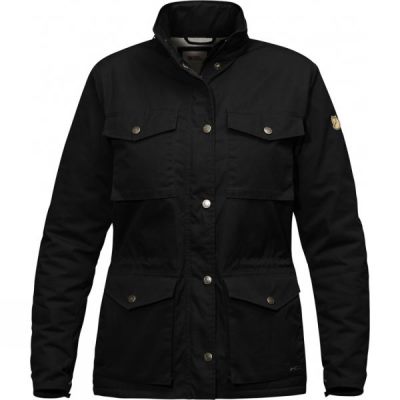 Chaqueta Invierno Fjallraven Räven Mujer - Negras - Chile IUV809527